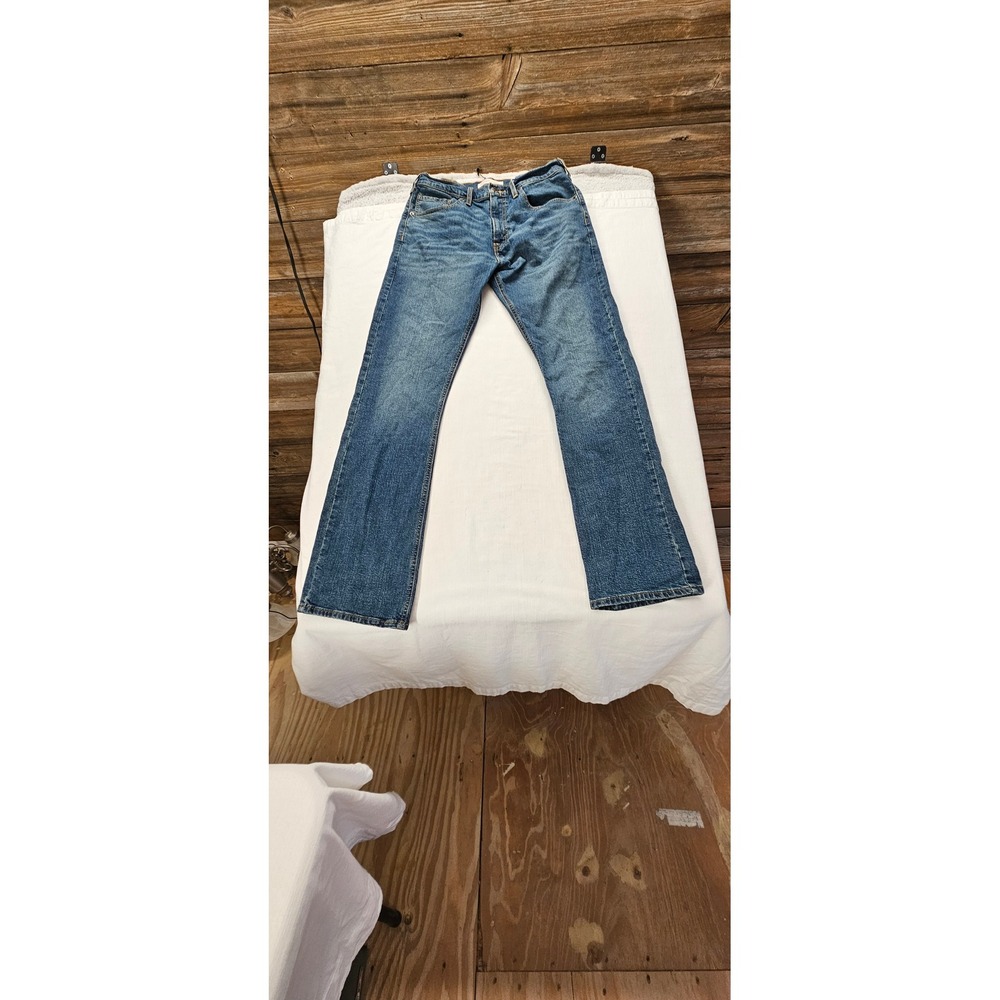 Levi Strauss Signature Mens Bootcut Jeans Medium Wash Denim W32 L32
